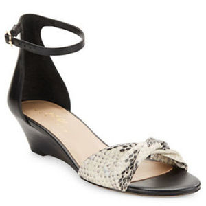 NWT 424 Fifth L&T Chandra Demi Wedge Sandals